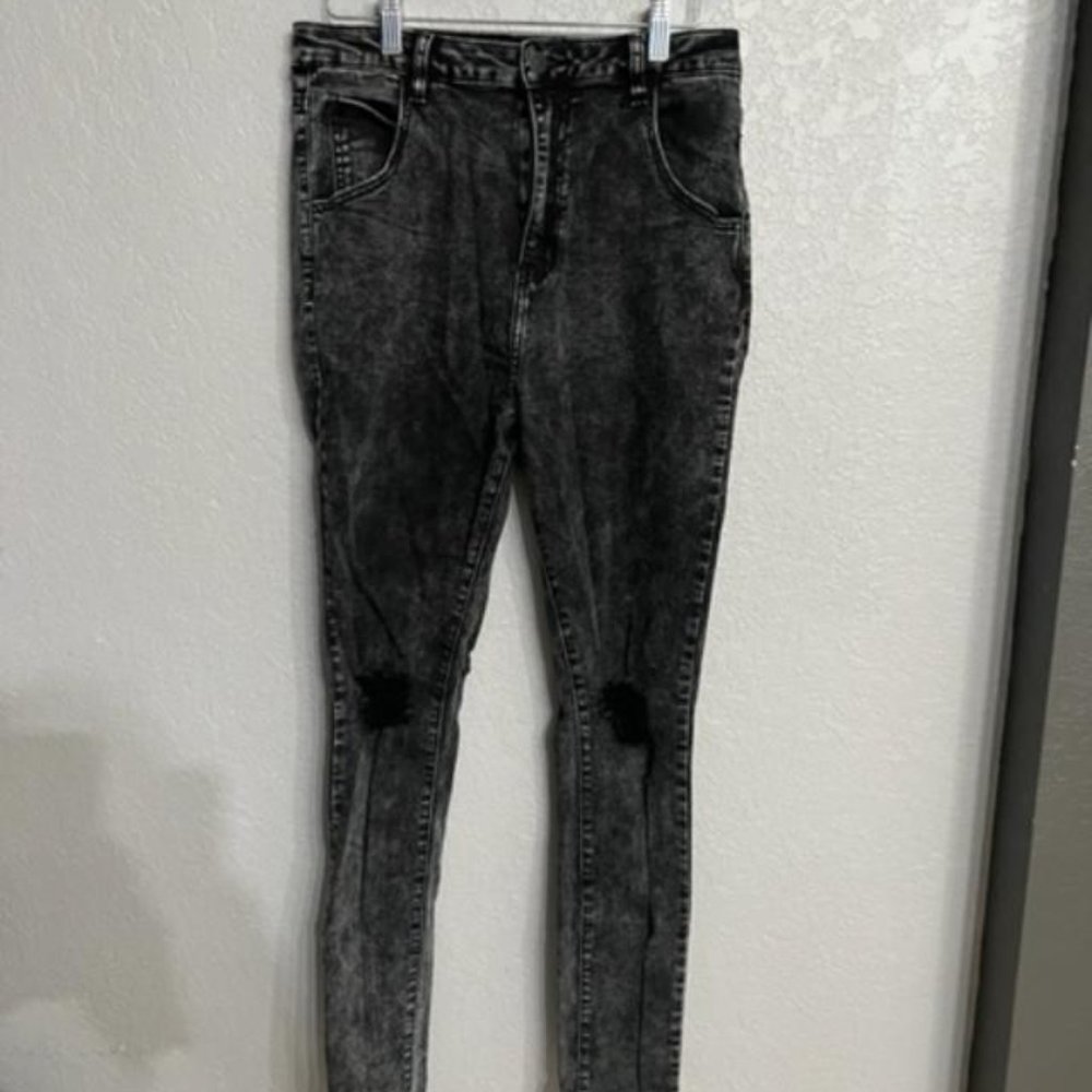 Women's by Egreis Mom Jeans Ripped Knees Size L